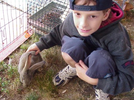 Michael with Brown Bunny